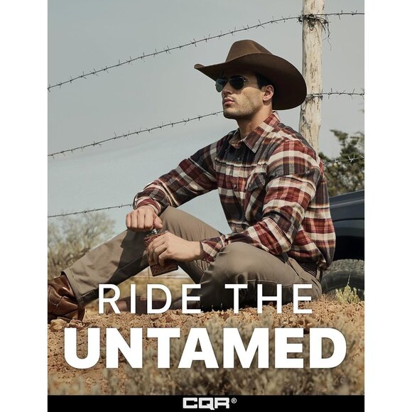 Mens Plaid Folk Tale Cotton Flannel Shirt Long Sleeve Casual Outdoor Plaid - Picture 5 of 9